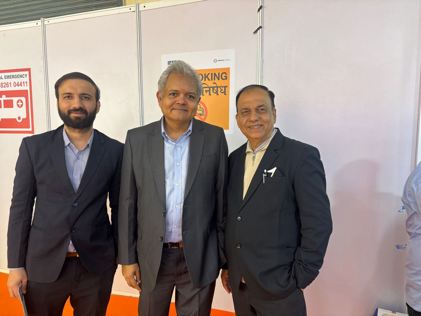 Mr Narayana with Manish & Geet Tanna at ifsec 2024.jpeg